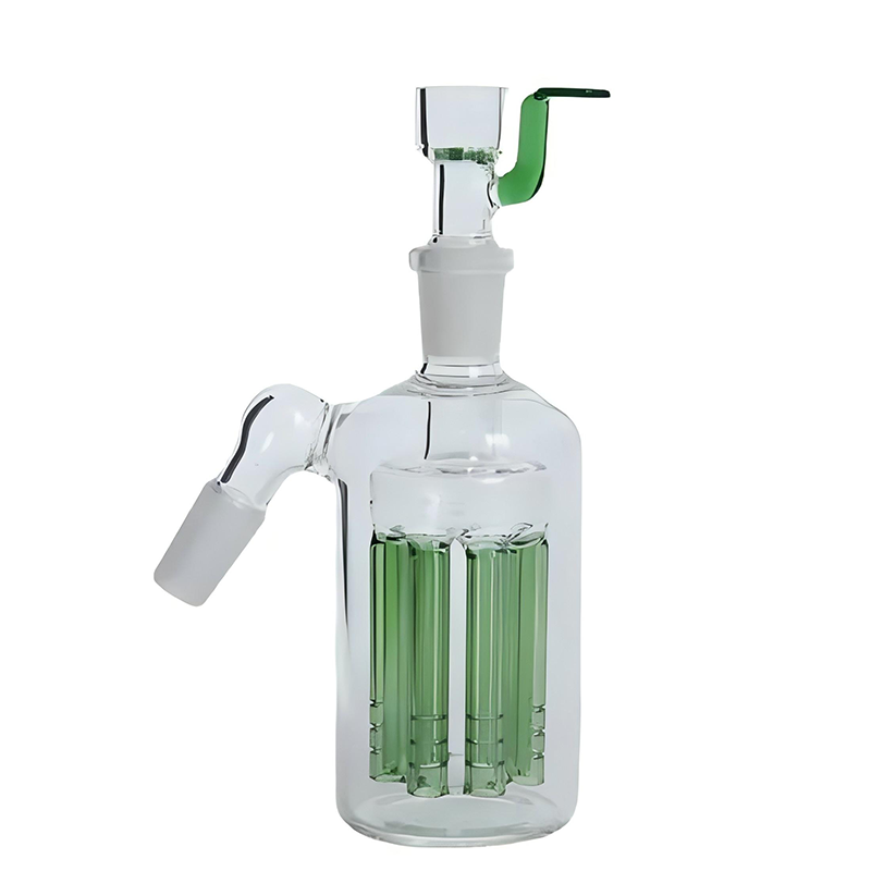 Glass Ash Catcher 8 Arm Tree Perc 45 Degrees 14mm/18mm Glass Bong Set Water Pipe Smoking Accessories