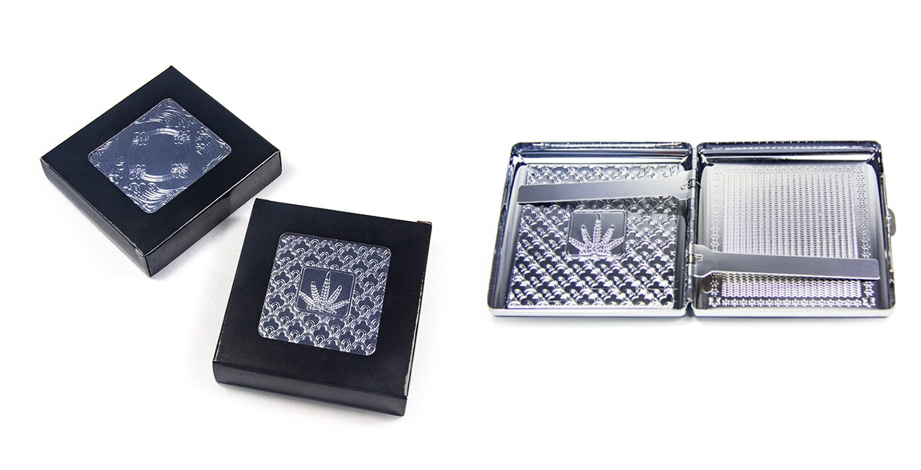 Smoking Accessories 20PCS Tin Metal Cigarette Case With Metal Tape