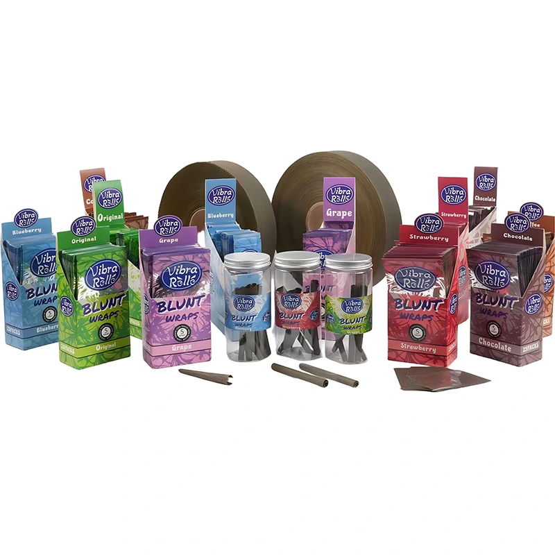 Custom Flavors Cigar Blunt Wraps Natural Hemp Material Rolling Paper and Pre-Cone Paper Smoking Accessories