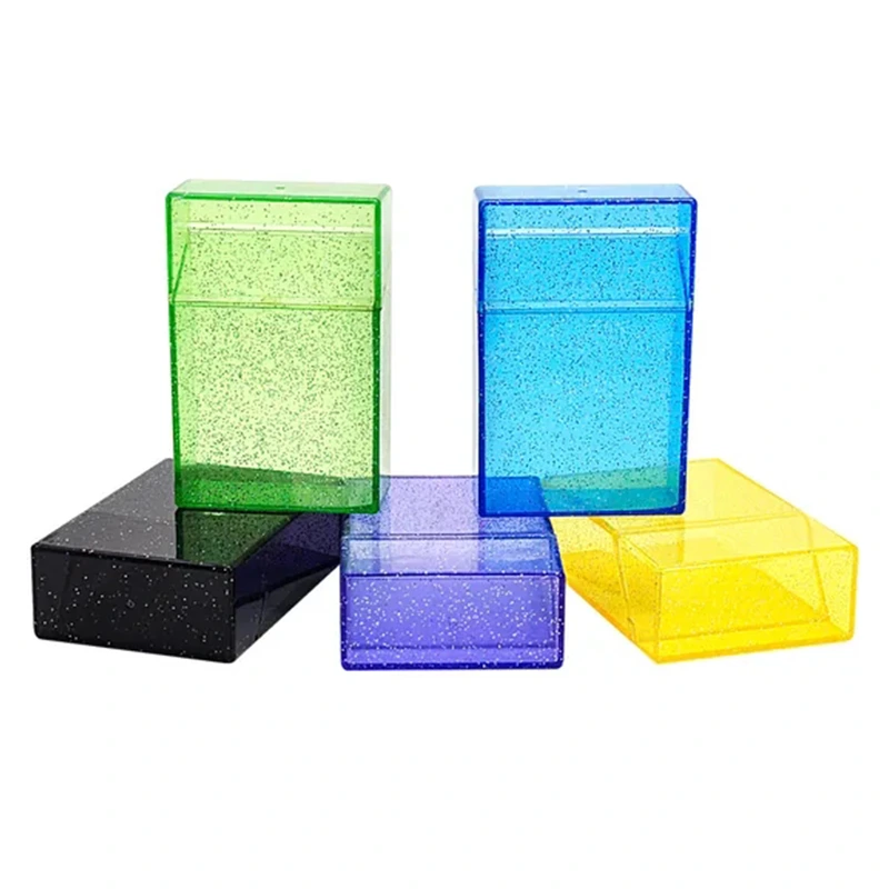 High Quality Transparent Shiny Cigarette Case Cigarette Box Smoking Accessories Custom Logo