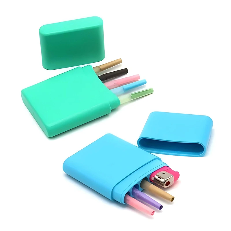 Plastics Tobacco Rolling Storage Tube Cone Paper Container Lighter Portable Custom Smoking Accessories