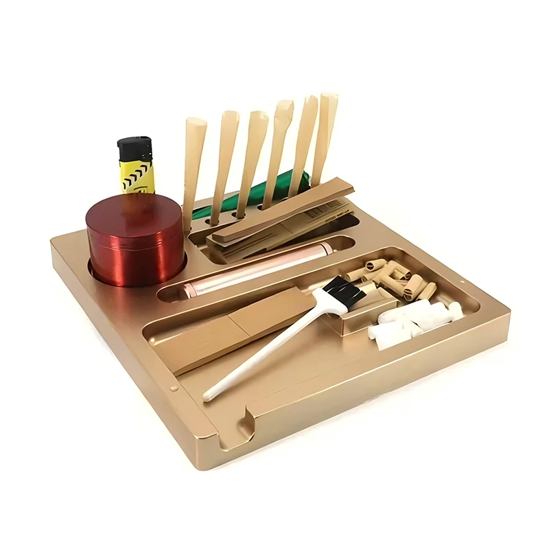 Metal Tray for Smoking Paper Cigarette Rolling Paper Custom Logo Smoking Accessories