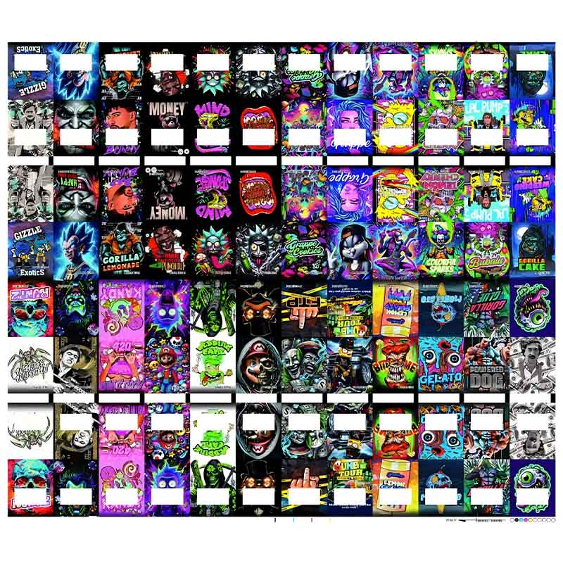 0.5G 5*6CM Smell Proof Mylar Bags Custom Logo Designs Cheap Price Smoking Accessories