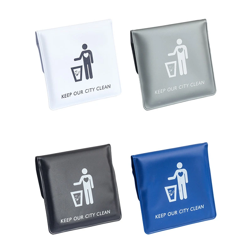 Smoking Accessories Biodegradable Eco-Friendly Pocket Ashtray Pouch Leakproof Reusable Design (Portable Smokeless)