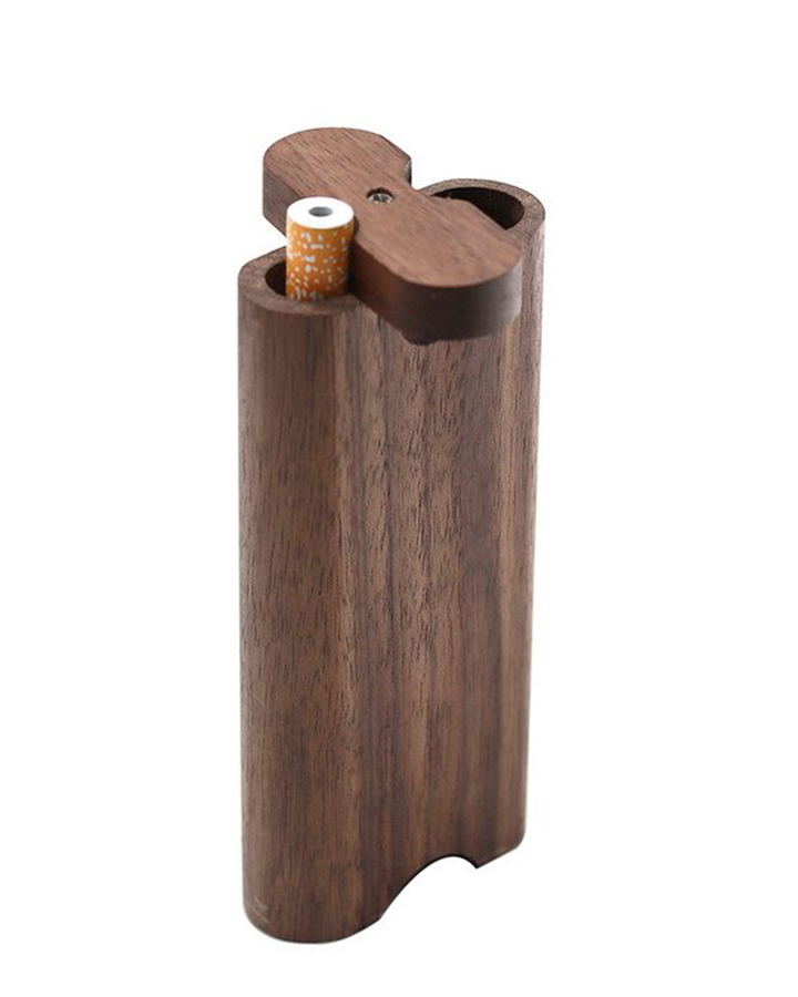 Dugout Walnut Smoking Wood Pipe Cigarette case Box Custom Logo