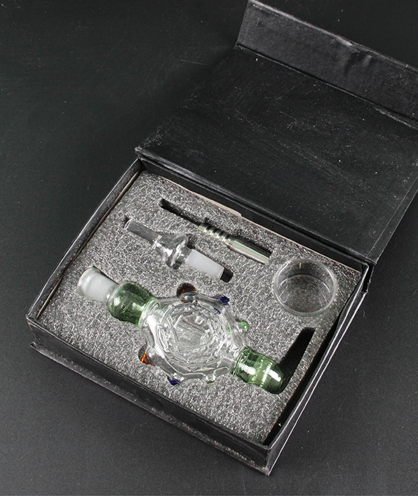 Glass Nectar Collector Set 16mm With Black Box Smoking Accessories