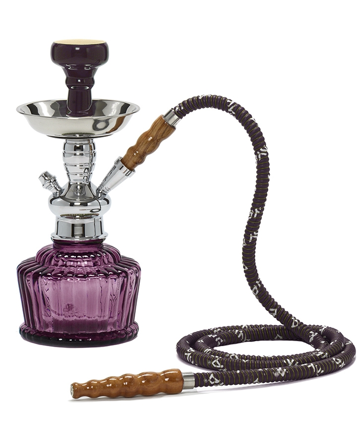 High Quality Metal Shisha Hookah Mix Glass Bottle With 1 Hose