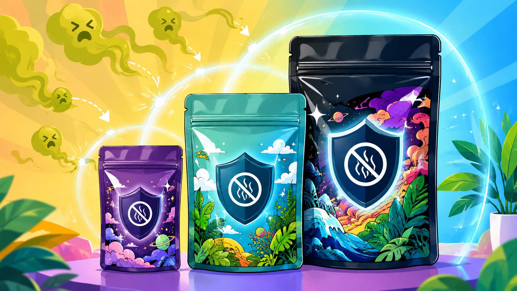 How to Choose 0.5g, 1g and 3.5g Smell Proof Mylar Bags for Retail Packaging