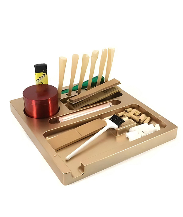 Metal Tray for Smoking Paper Cigarette Rolling Paper Custom Logo Smoking Accessories