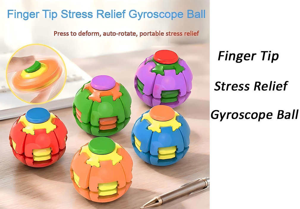 3D Printing Stress Relief Toy Press Spining Top Ball