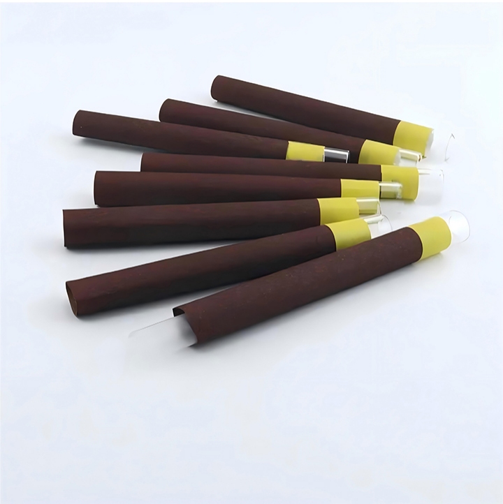Custom Size Organic Rolling Paper Natural Smoking Cigar Glass Tipped Cone Smoking Accessories