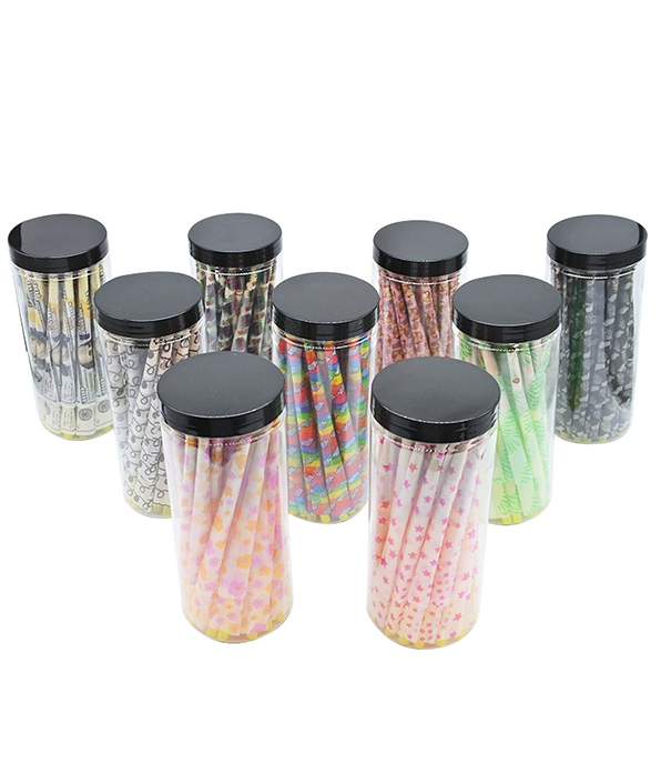 Dollar Pre-Rolled Cone Smoking Rolling Paper And King Size Mix Color Flavors And Pattern 1000PCS