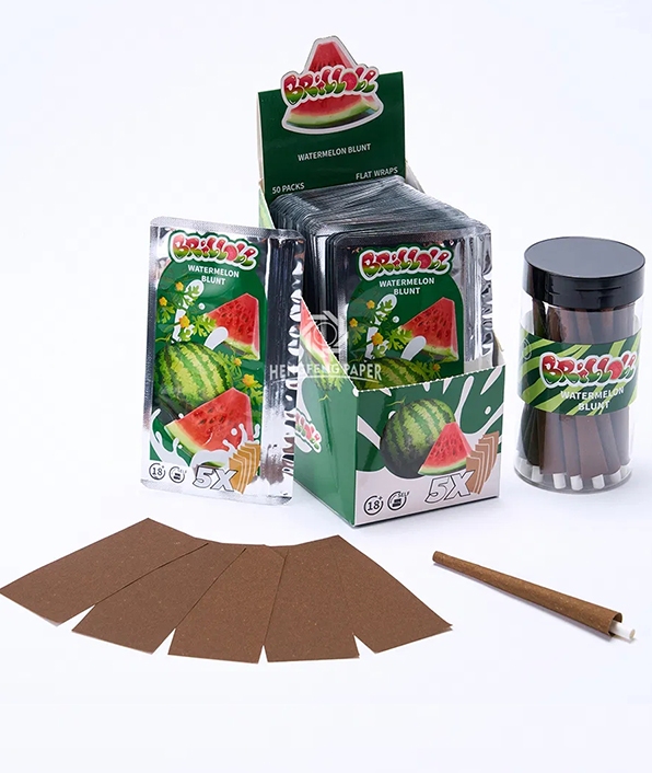 Flavored Blunt Rolling Paper Smoking Cigar Wrapping Paper Accept Custom Logo