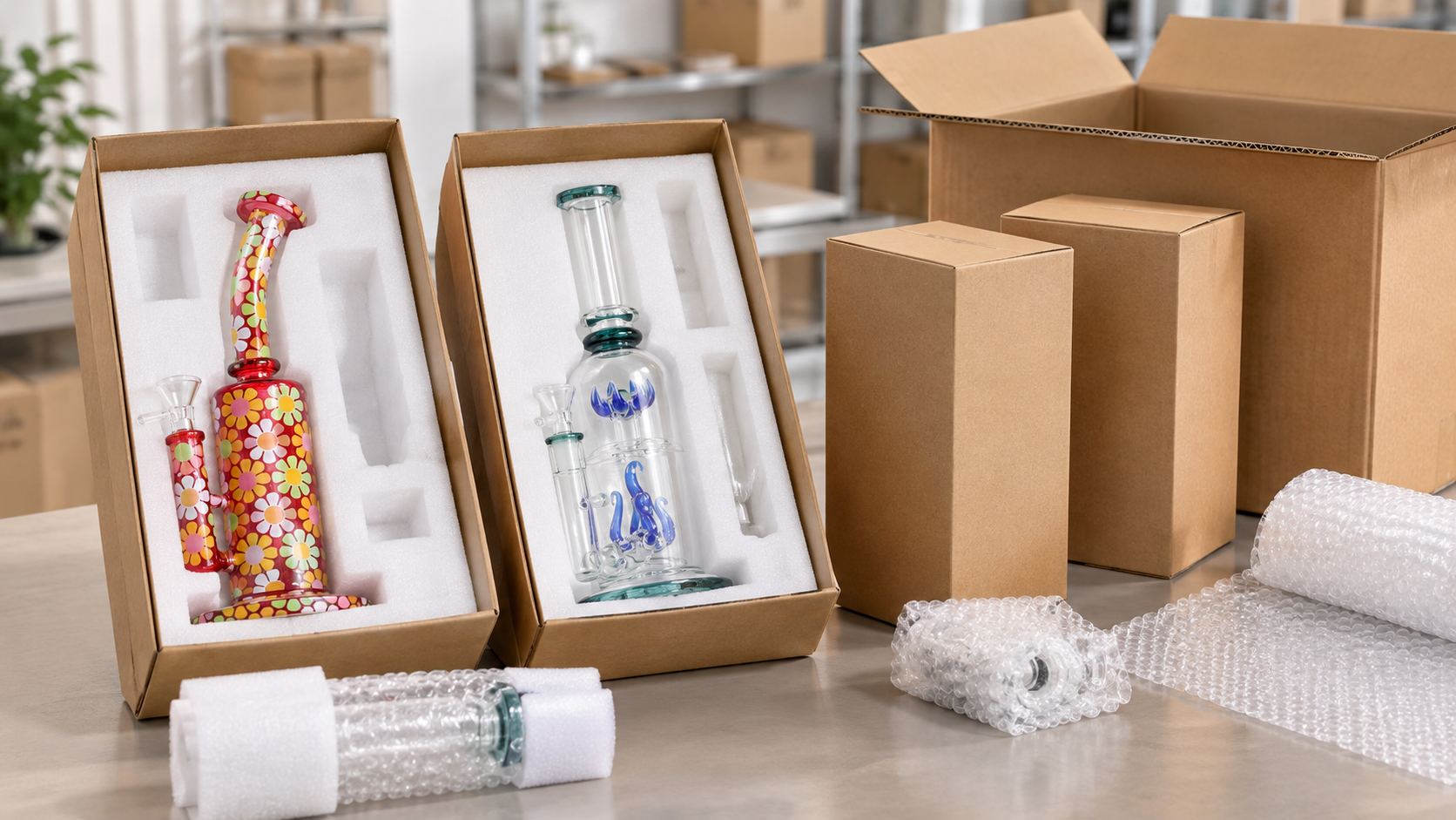 How Should Wholesale Buyers Package Glass Bongs to Reduce Transit Damage and Retail Returns